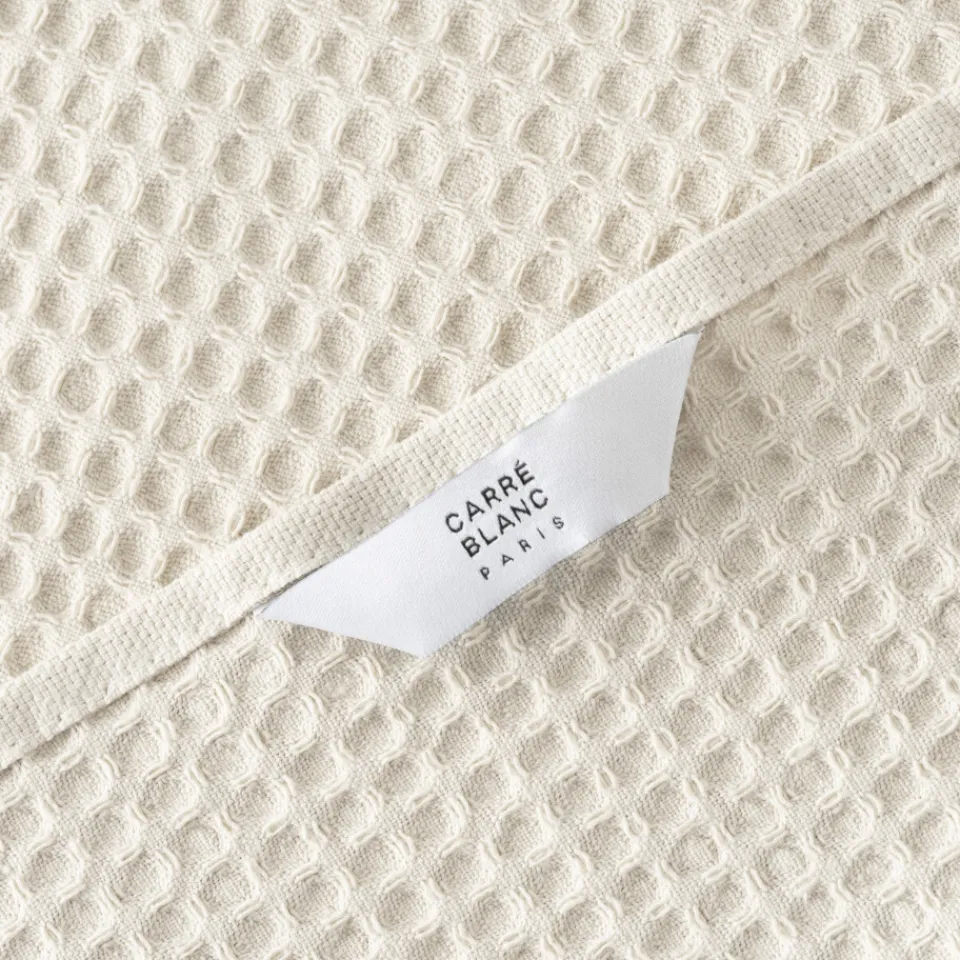 Carré Blanc Torchon de cuisine coton Sousbois beige clair|Femme Torchons & Essuie-mains|Coffrets Cadeaux